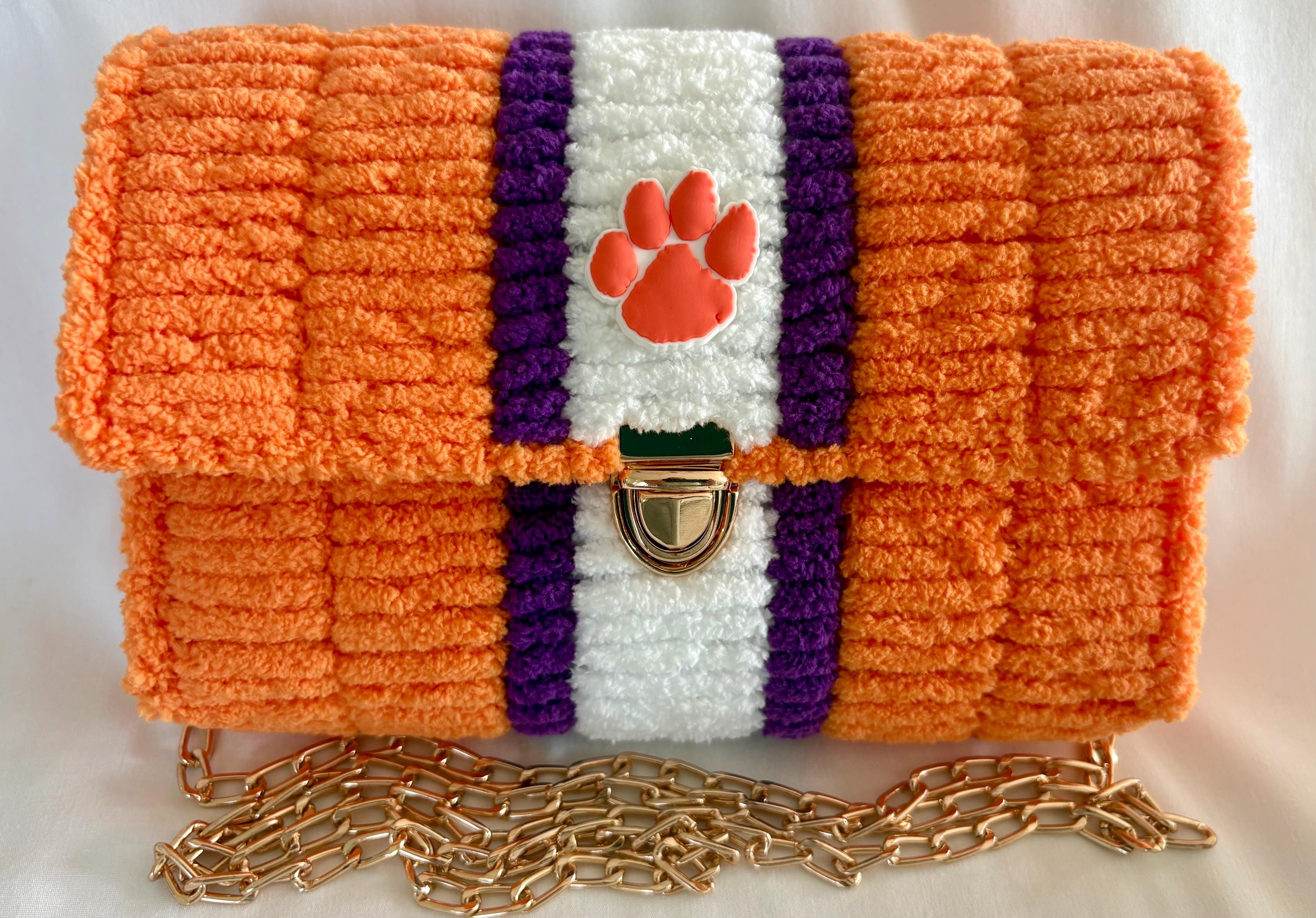 Clemson Tigers Handmade  Crossbody Purse