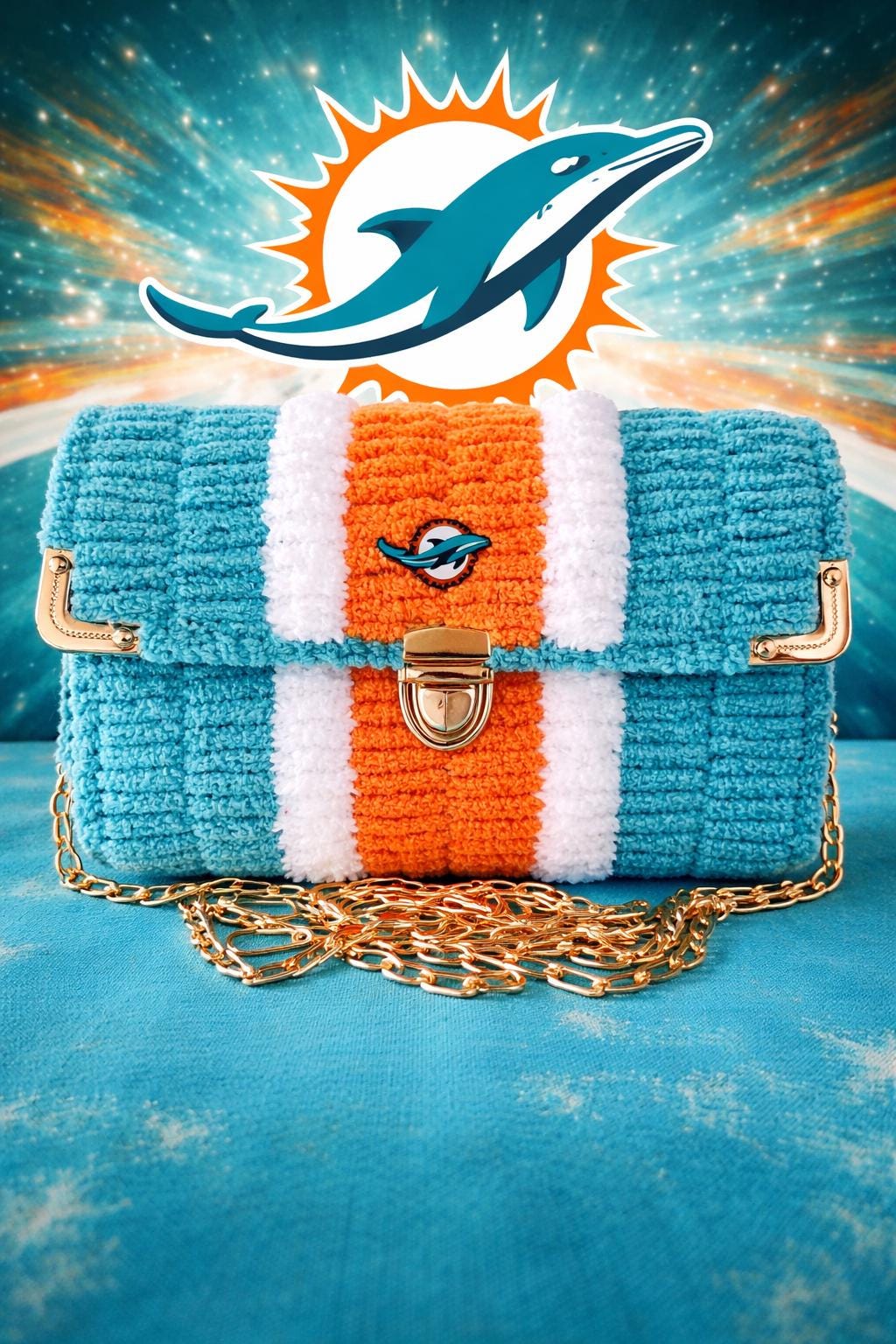 Miami Dolphins Crossbody Purse - Game Day ready