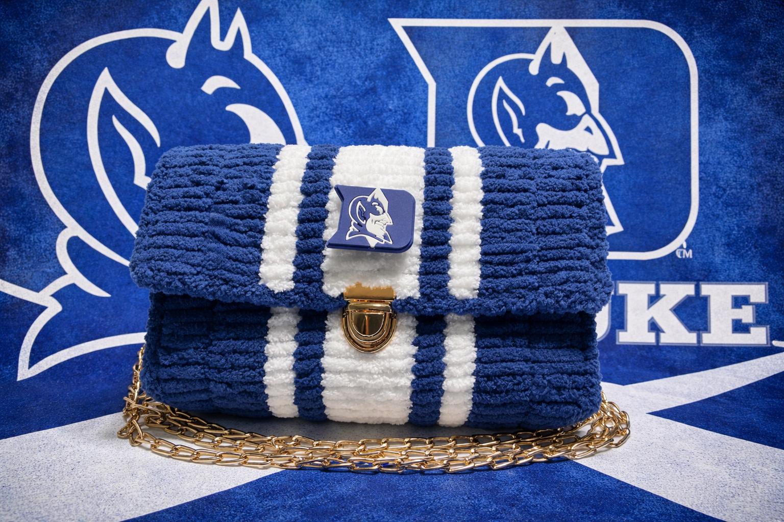 Duke Blue Devils Handmade  Crossbody Purse