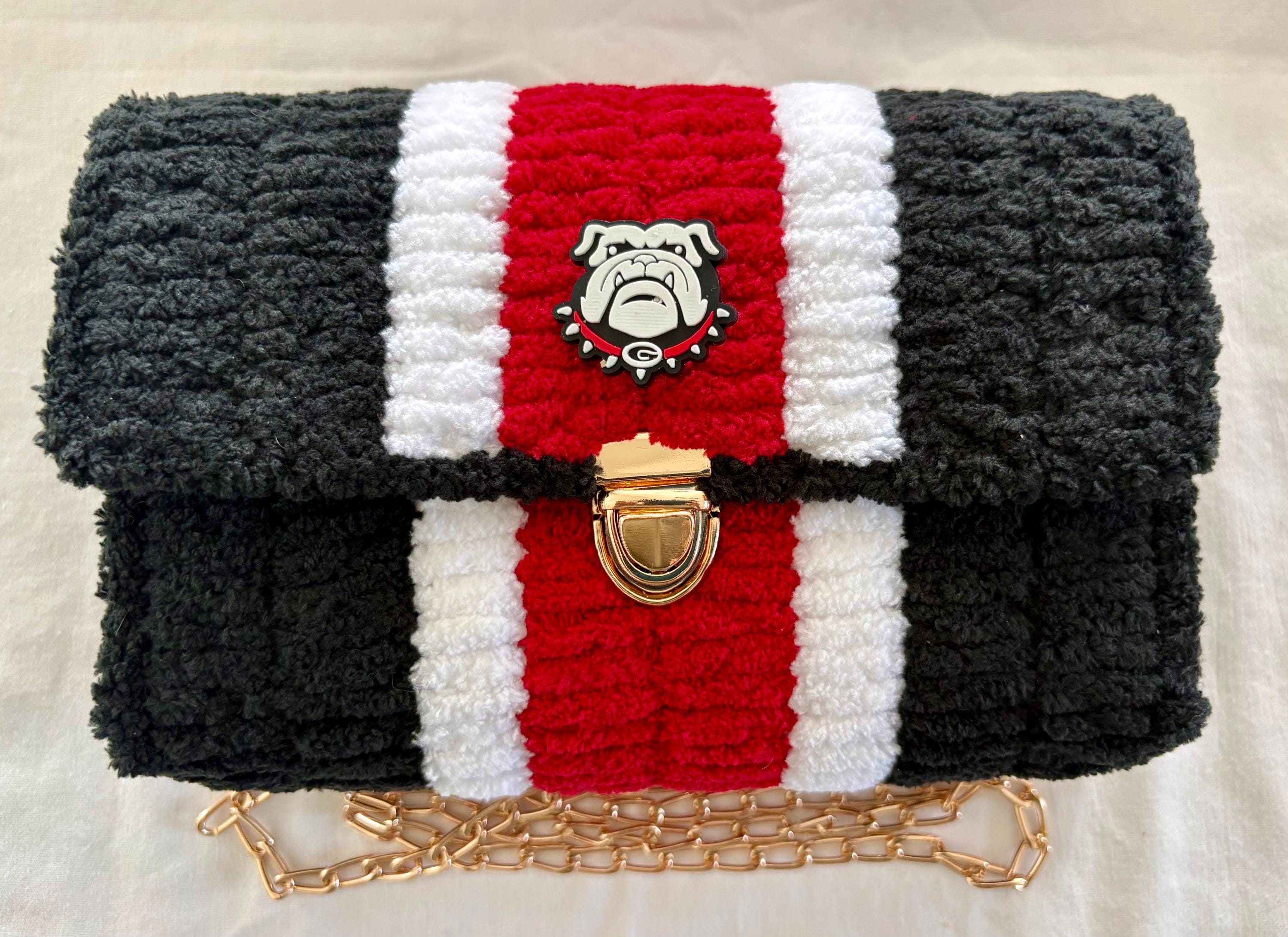Georgia Bulldogs Handmade  Crossbody Purse