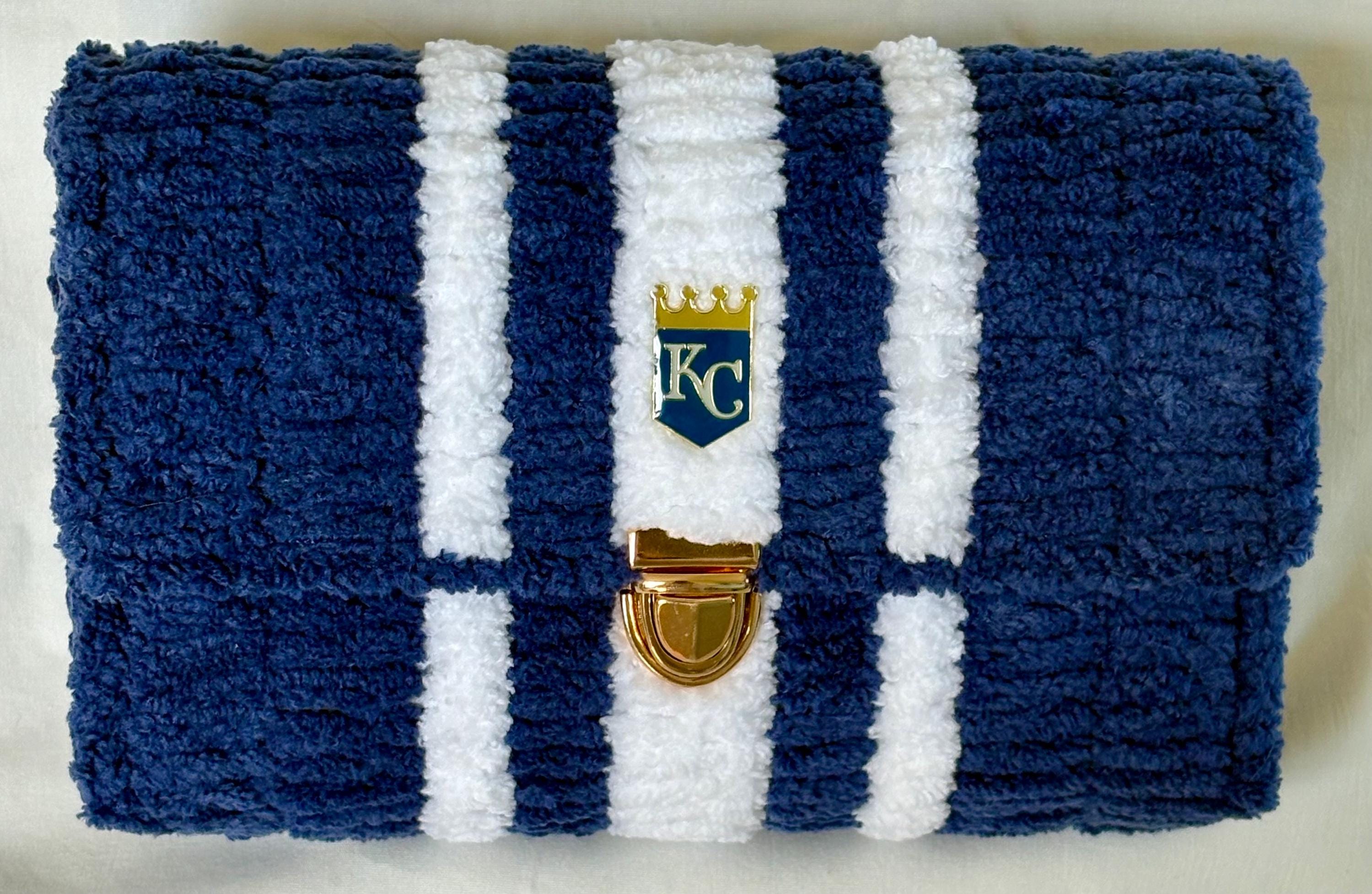 Kansas City Royals Inspired Crossbody Purse – Handmade Crochet Fan Bag