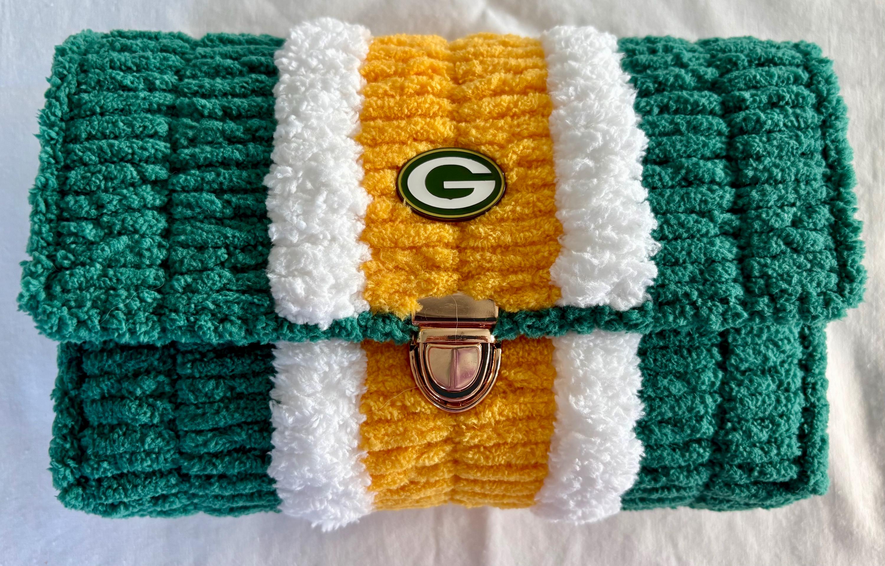 Green Bay Packers-Inspired Crossbody Purse – Game Day Ready! Handmade