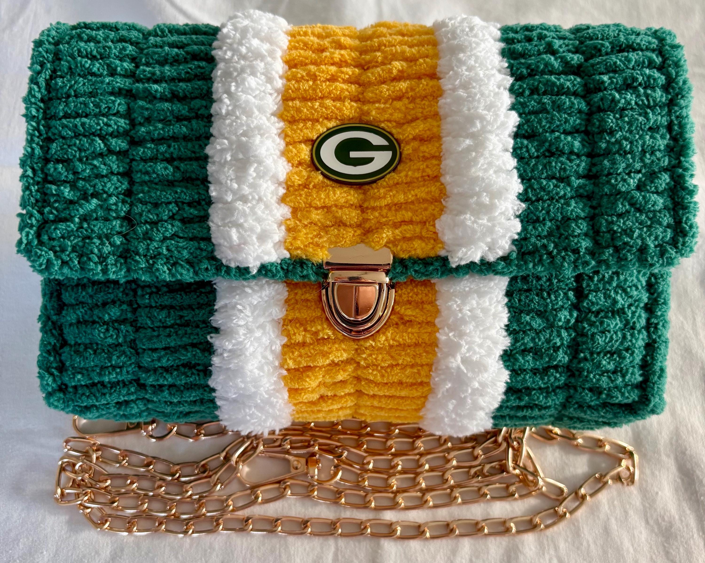 Green Bay Packers-Inspired Crossbody Purse – Game Day Ready! Handmade