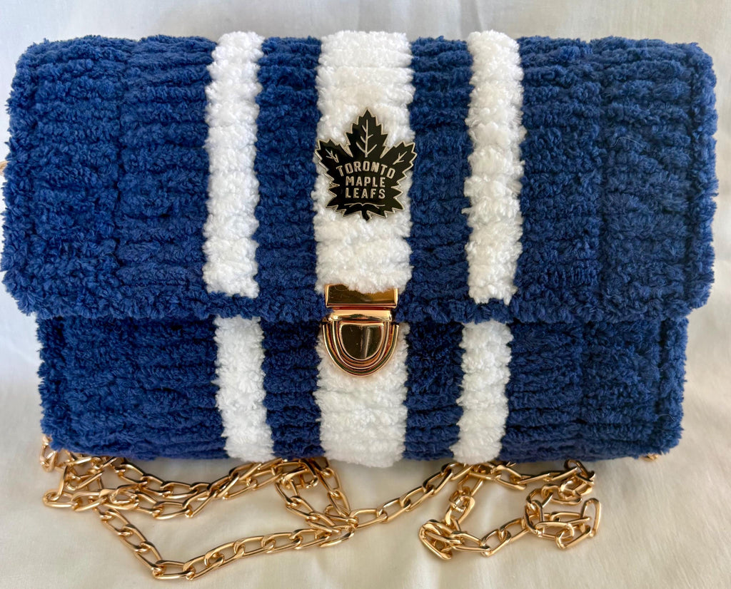 Toronto Maple Leafs Inspired Crossbody Purse – Handmade Fan Bag