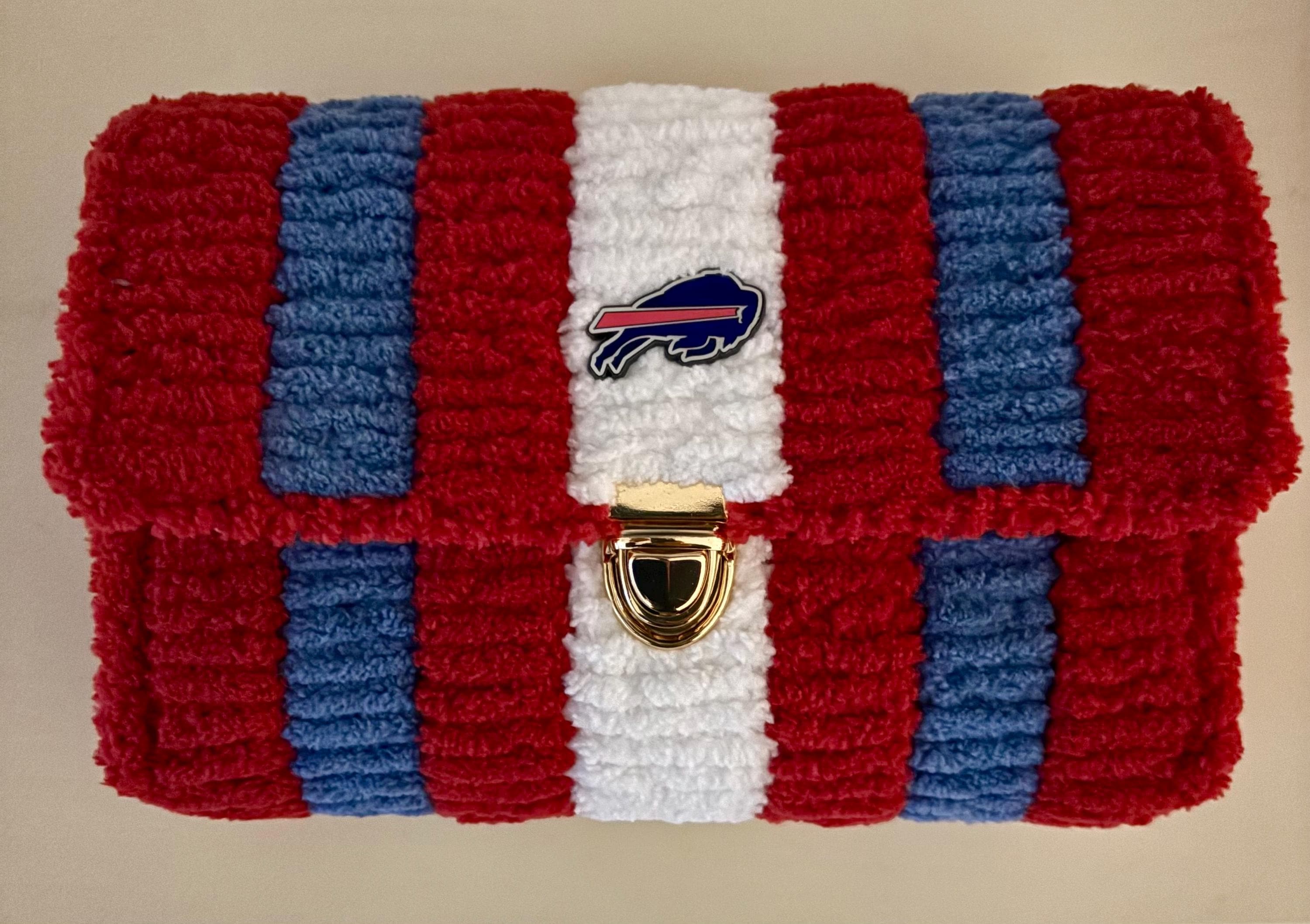 Buffalo Bills crossbody purse. Game day ready! Handmade