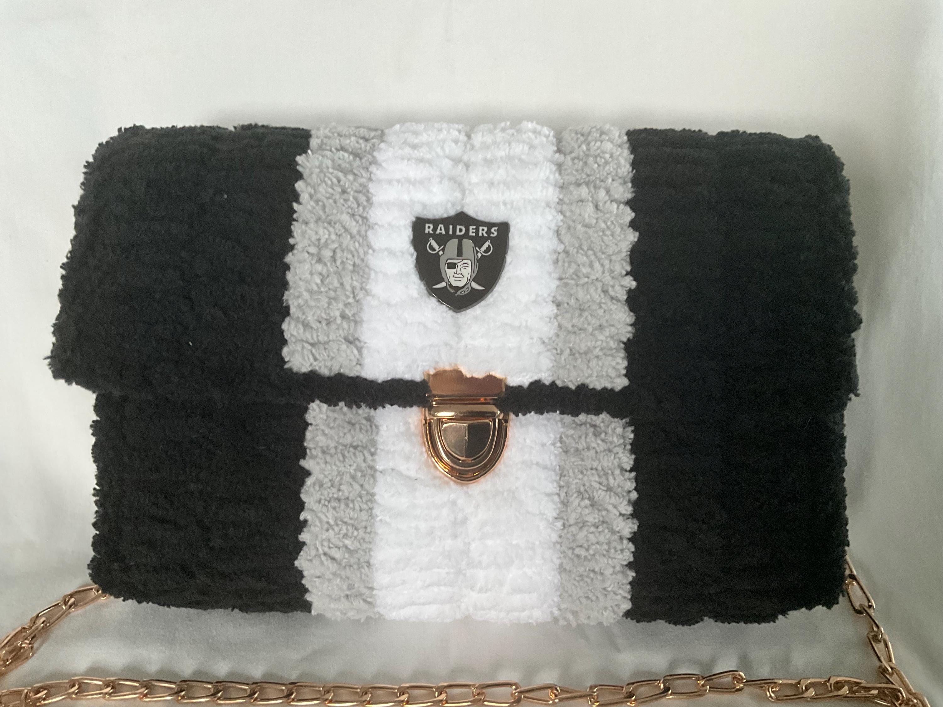 Las Vegas Raiders themed crossbody bag. Game day ready!