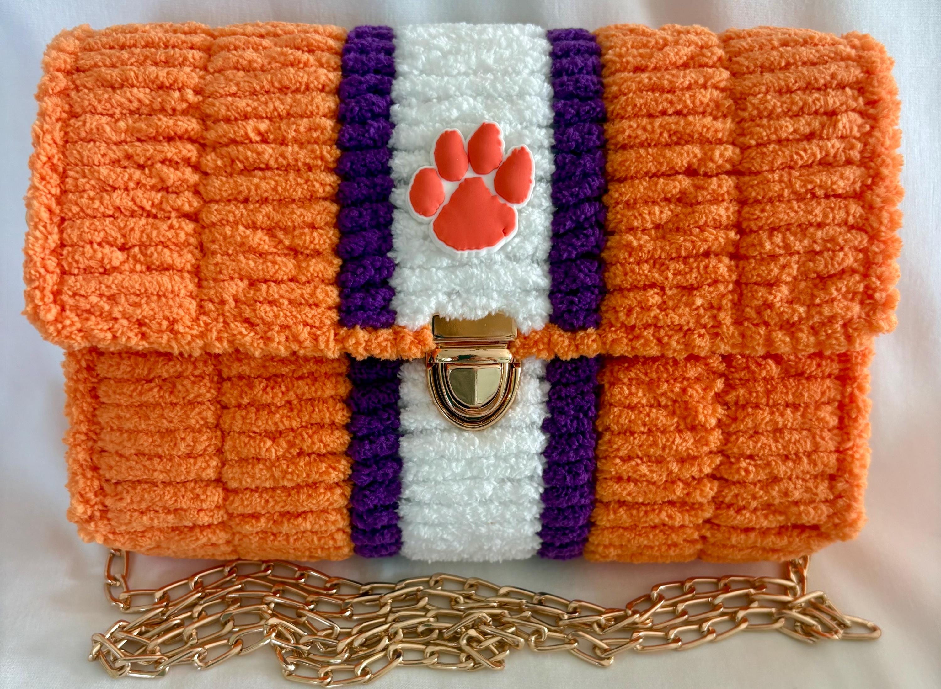 Clemson Tigers Handmade  Crossbody Purse