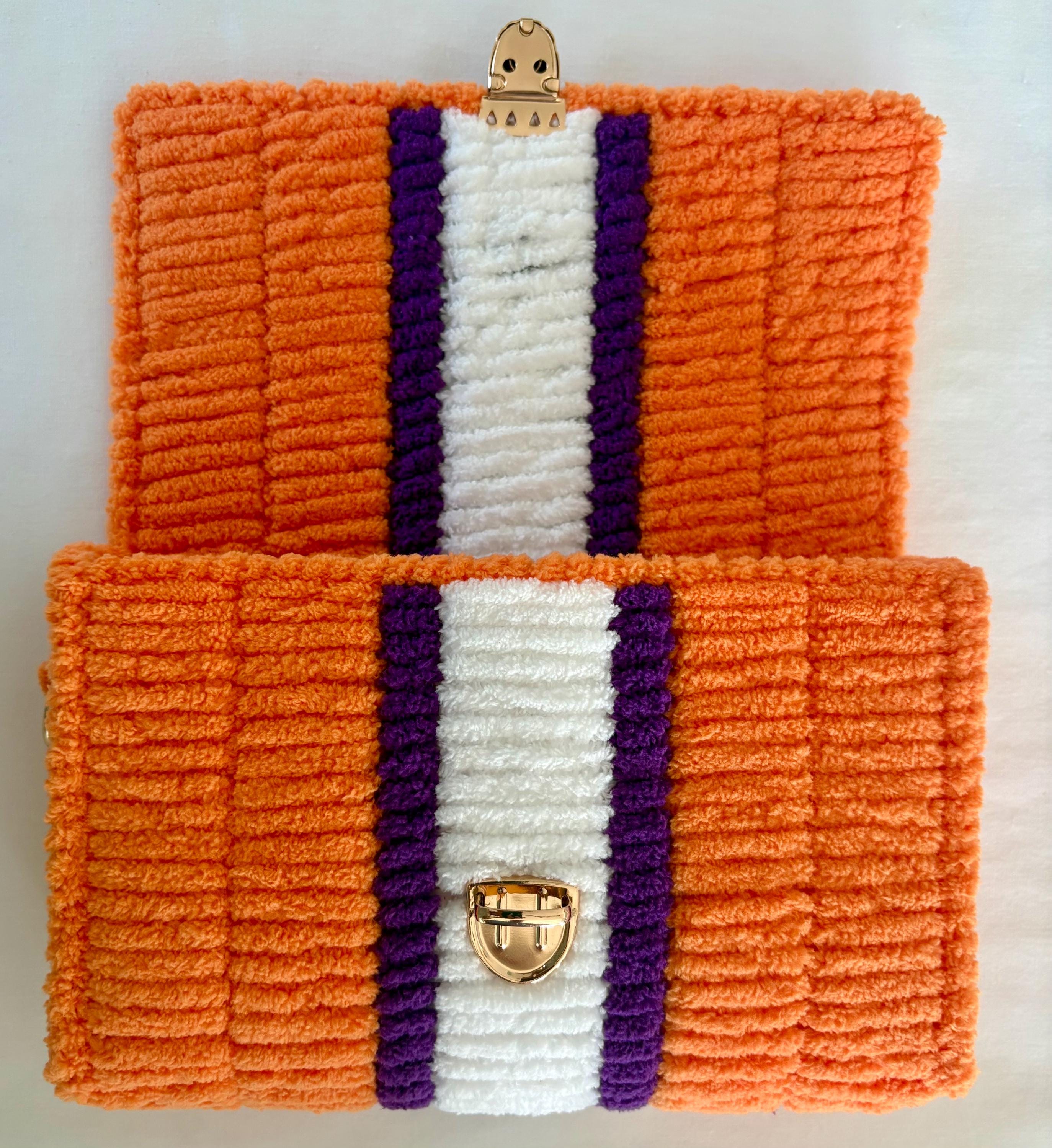 Clemson Tigers Handmade  Crossbody Purse
