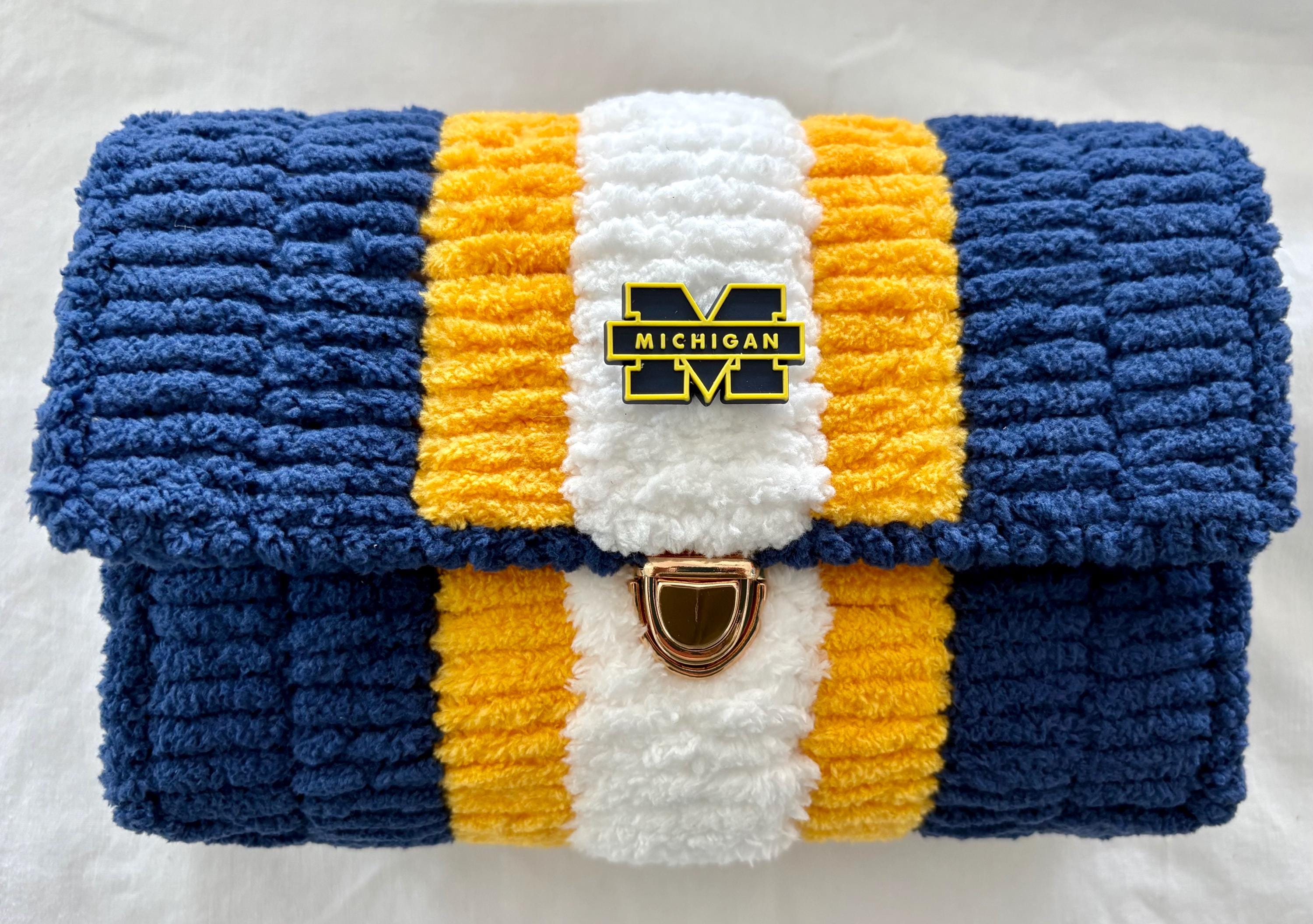 Michigan Wolverines Handmade  Crossbody Purse