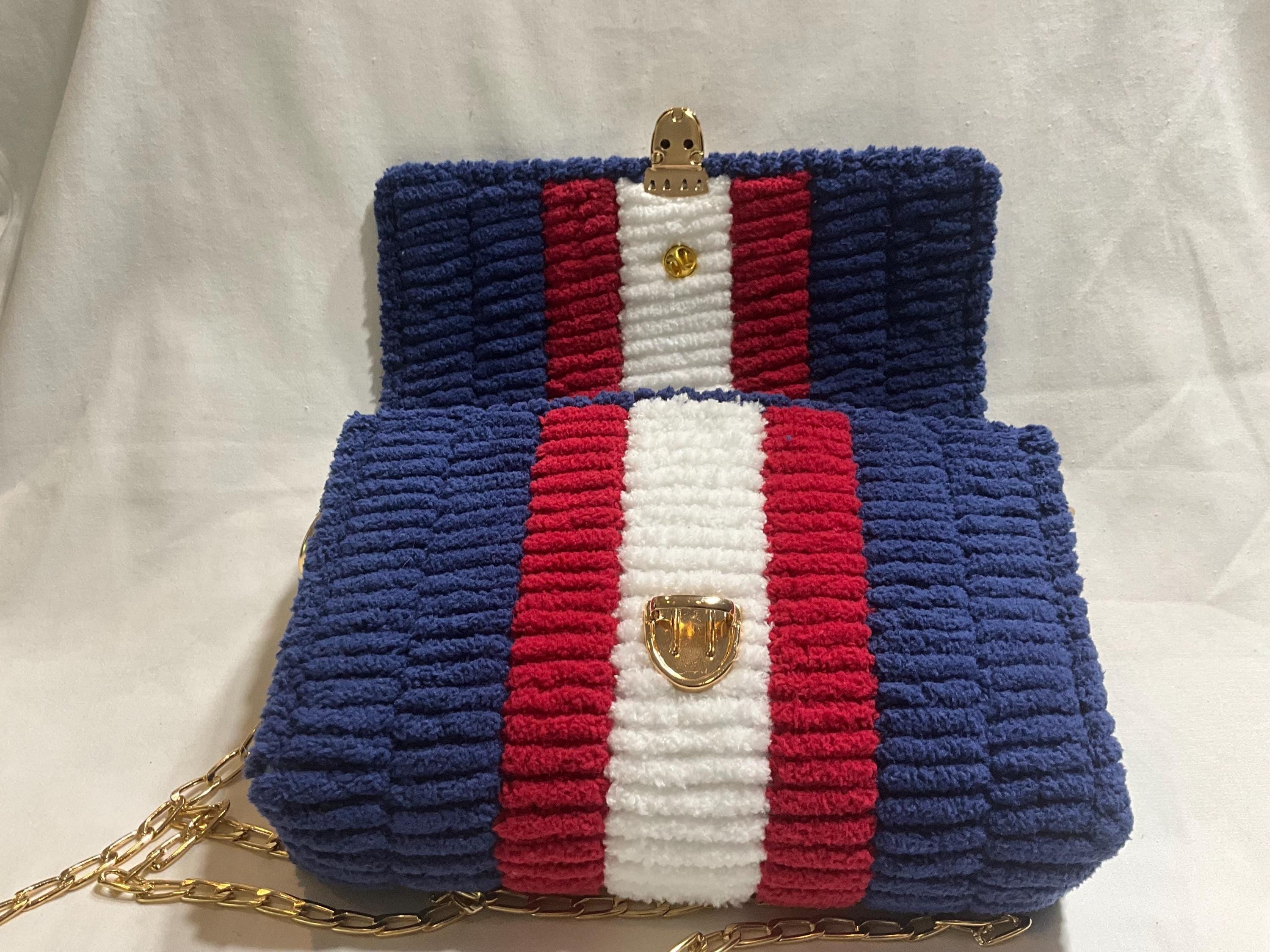 Los Angeles Angels Inspired Crossbody Purse – Handmade Crochet Fan Bag